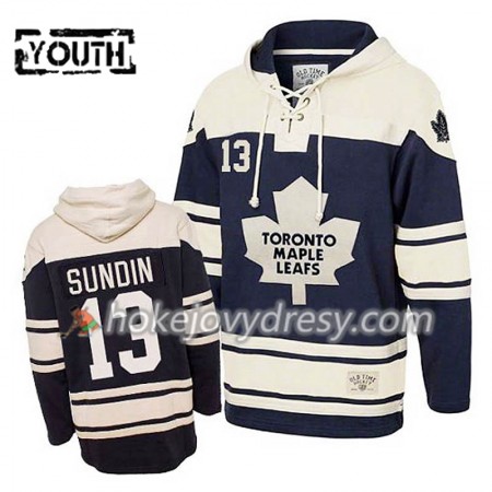 Toronto Maple Leafs Mats Sundin 13 Modrá Sawyer Mikiny Hooded - Dětské
